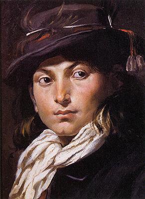 Rodolfo Amoedo Portrait of a young man - Study of a head oil painting image